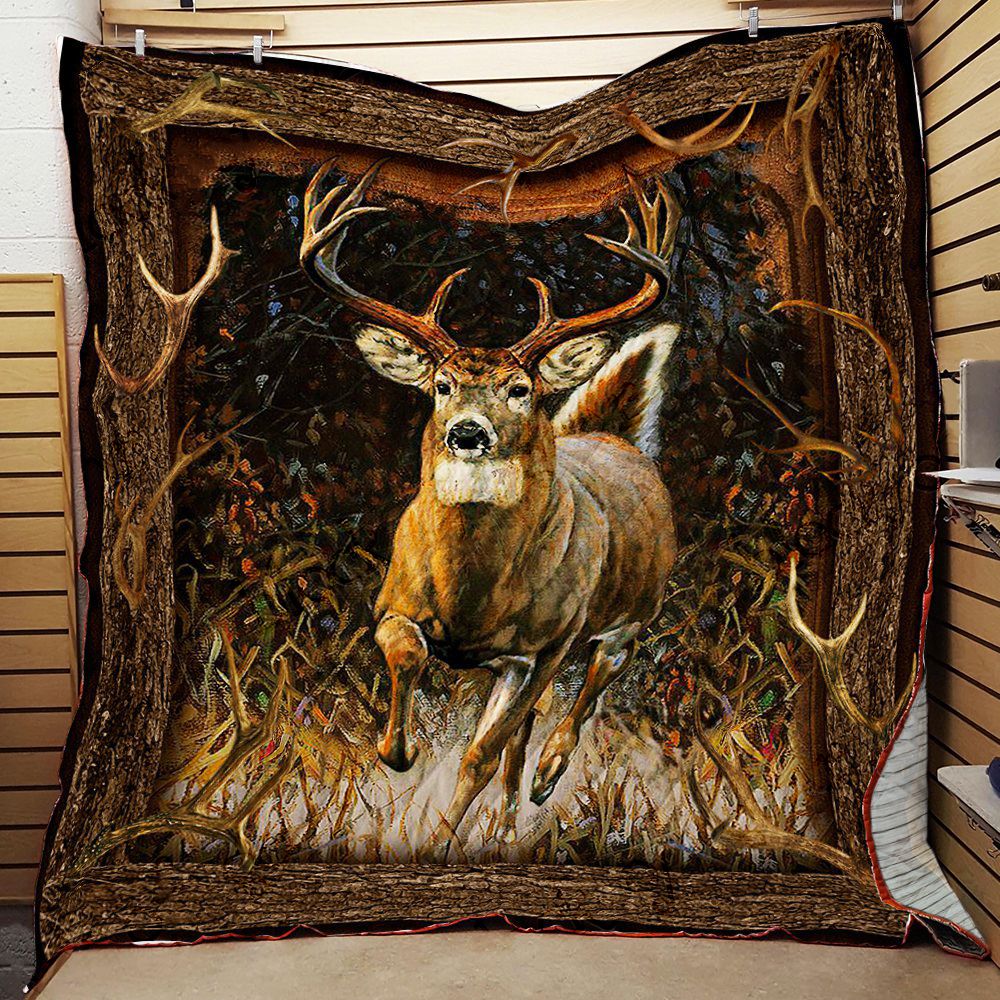 Deer Hunting Quilt Blanket ABC07114238