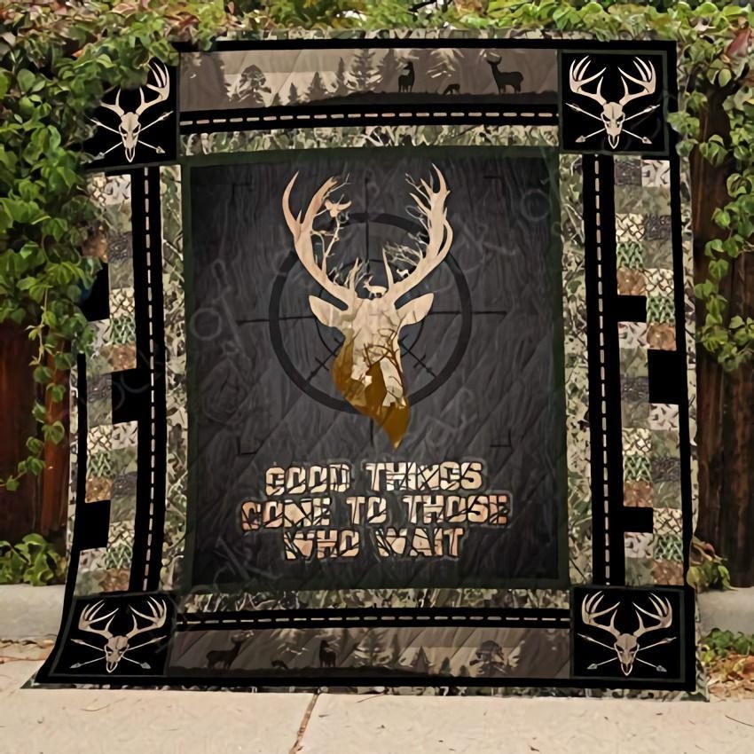 Deer Hunting Quilt Blanket ABC081103