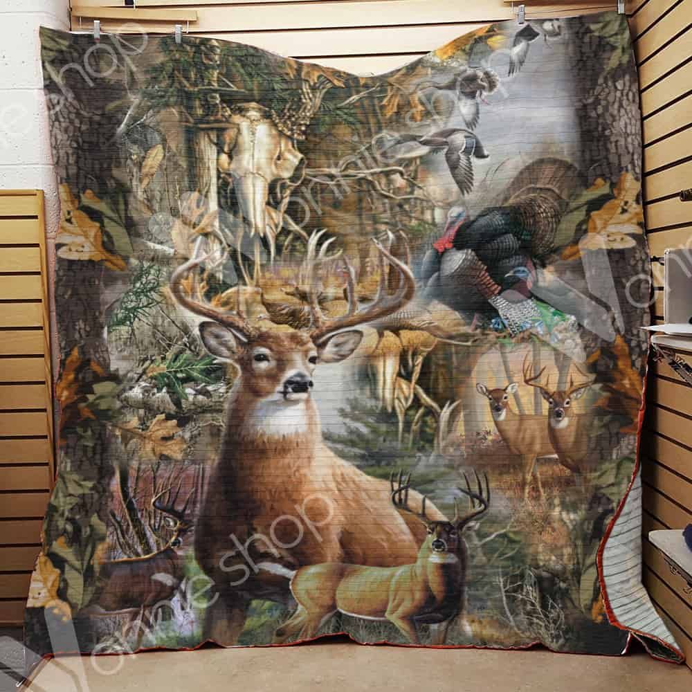 Deer Hunting Quilt Blanket DHC01021406TD