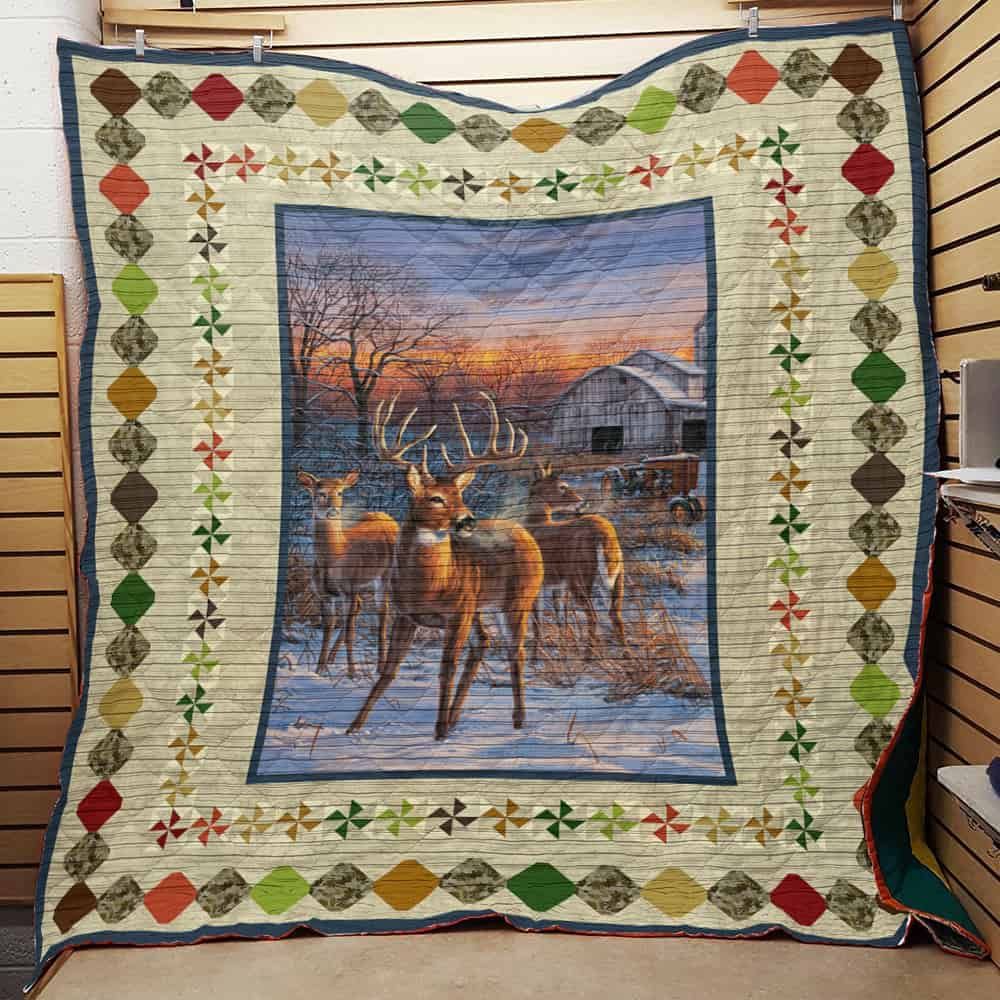 Deer Hunting Quilt Blanket DHC0502843TD