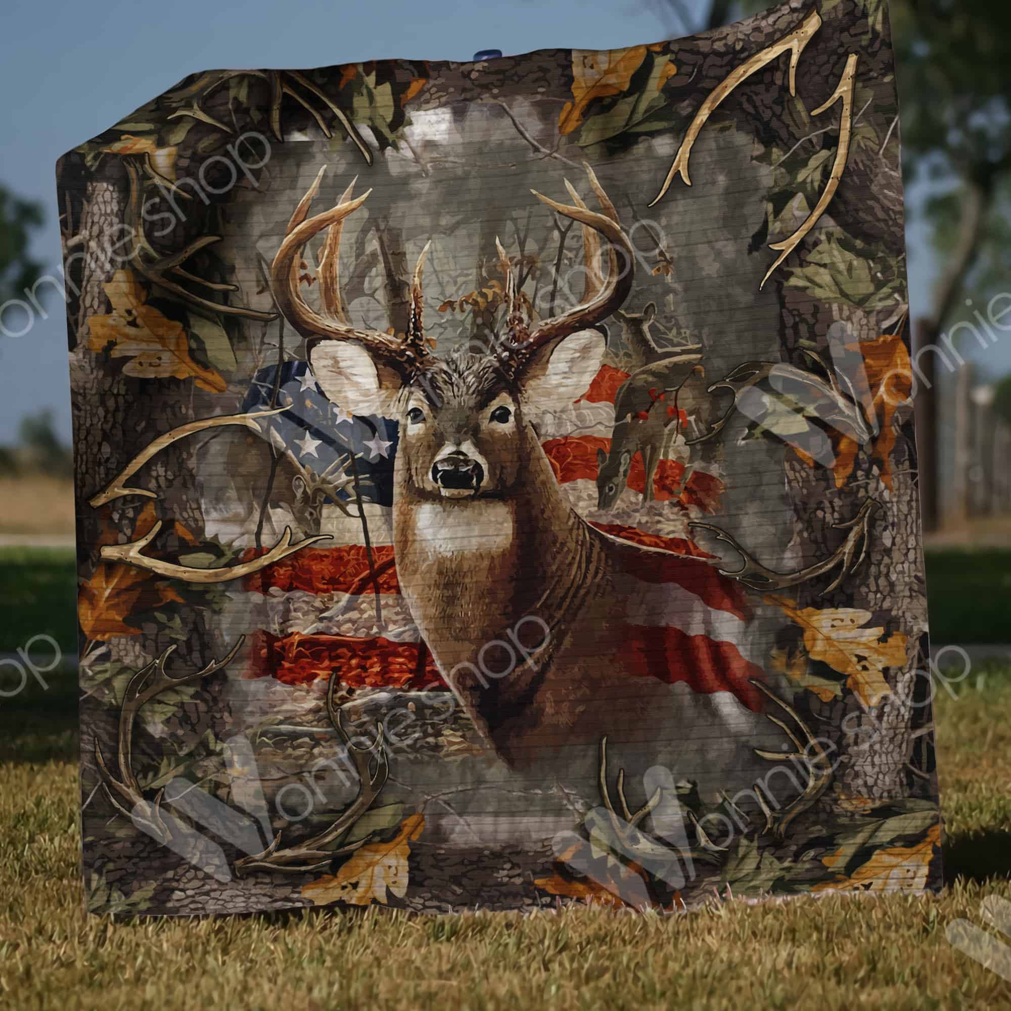 Deer Hunting Quilt Blanket DHC1002778TD