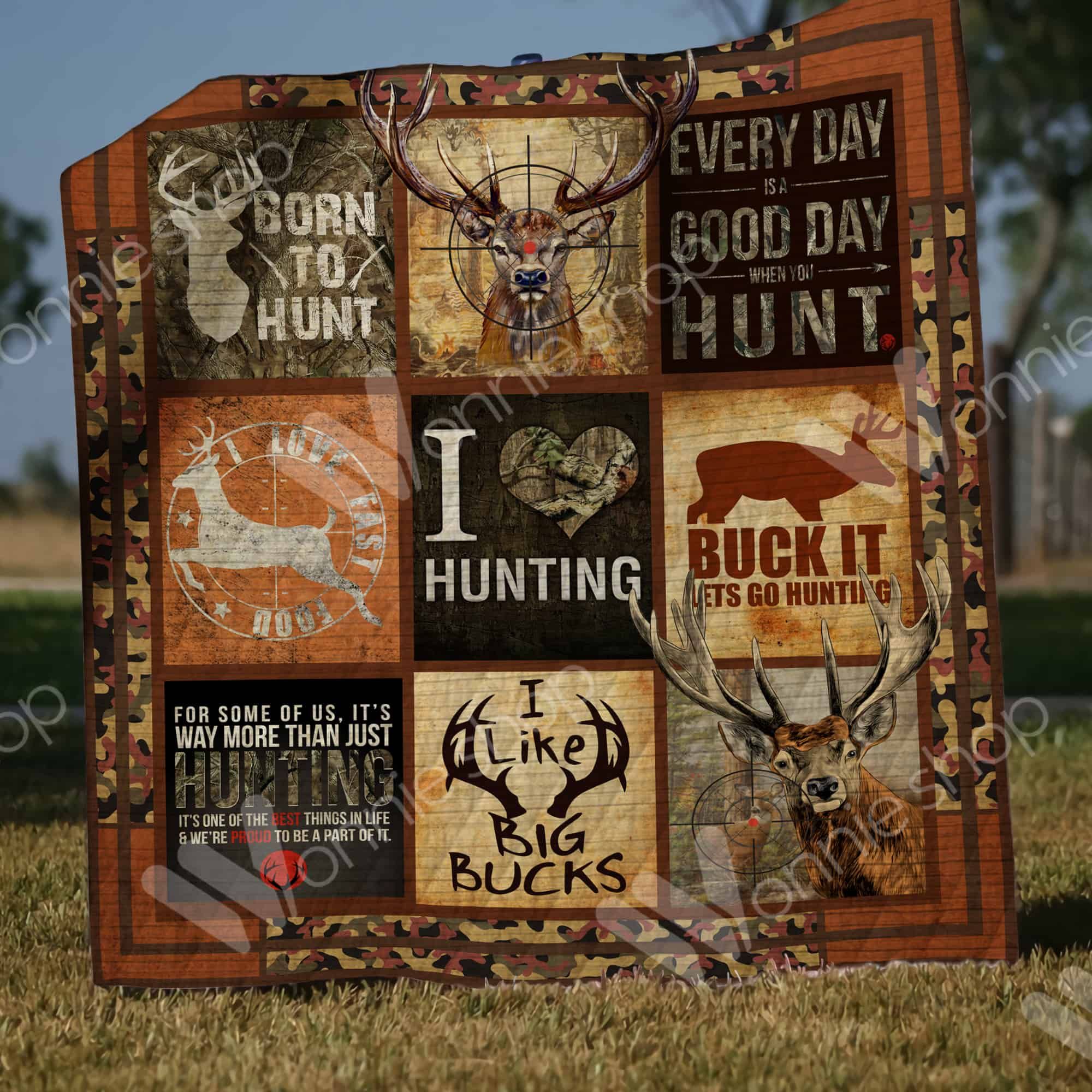 Deer Hunting Quilt Blanket DHC1002779TD
