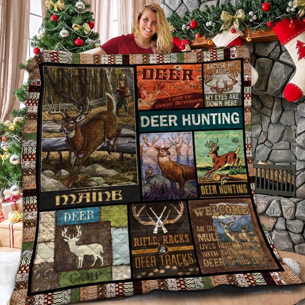 Deer Hunting Yellow Deer 2712 Quilt Blanket Dhc03011111Dd
