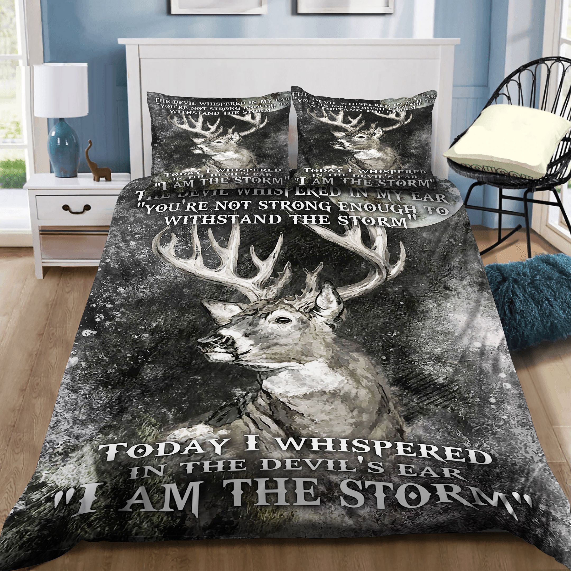 Deer I Am The Storm Bedding Set