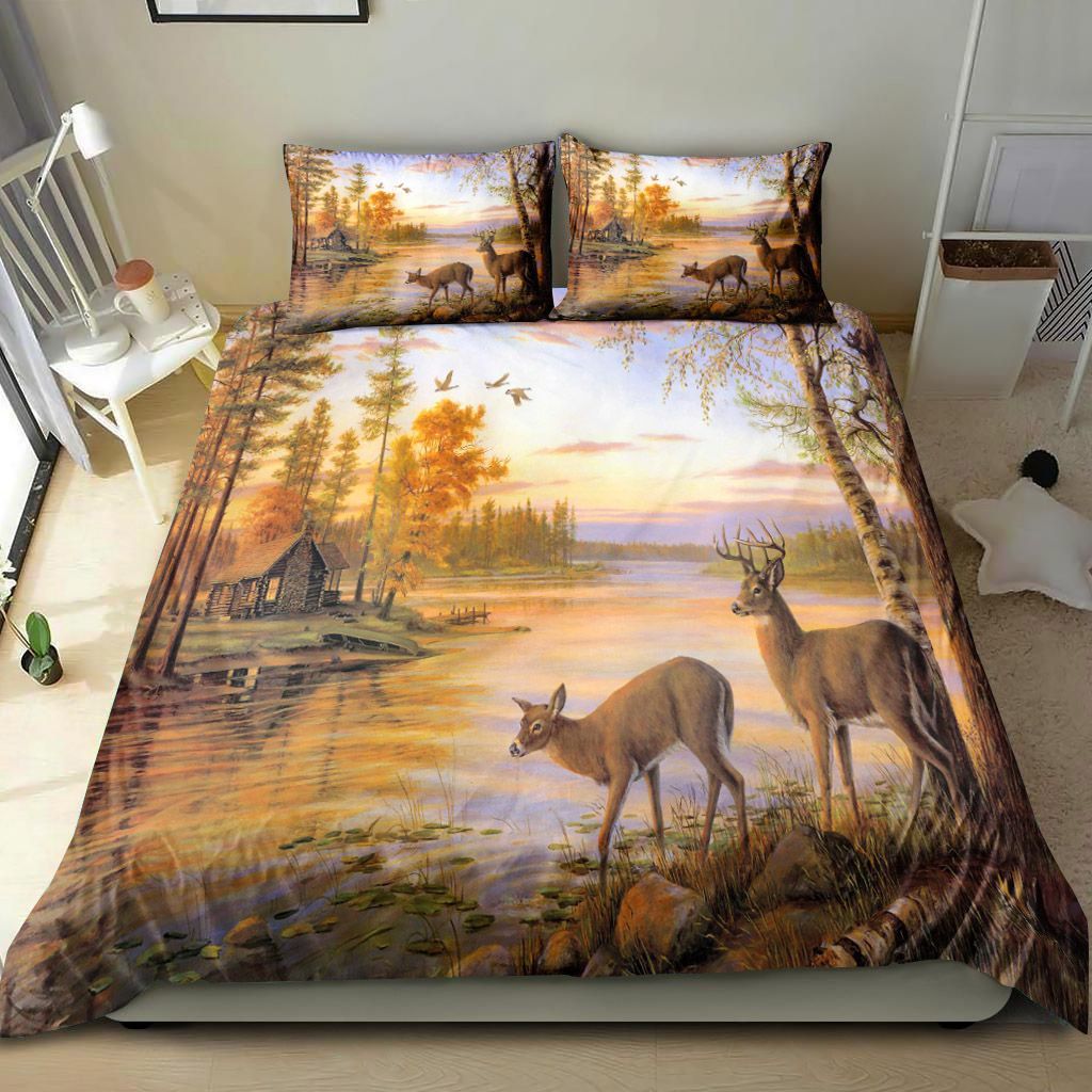 Deer In The Forest Bedding Set