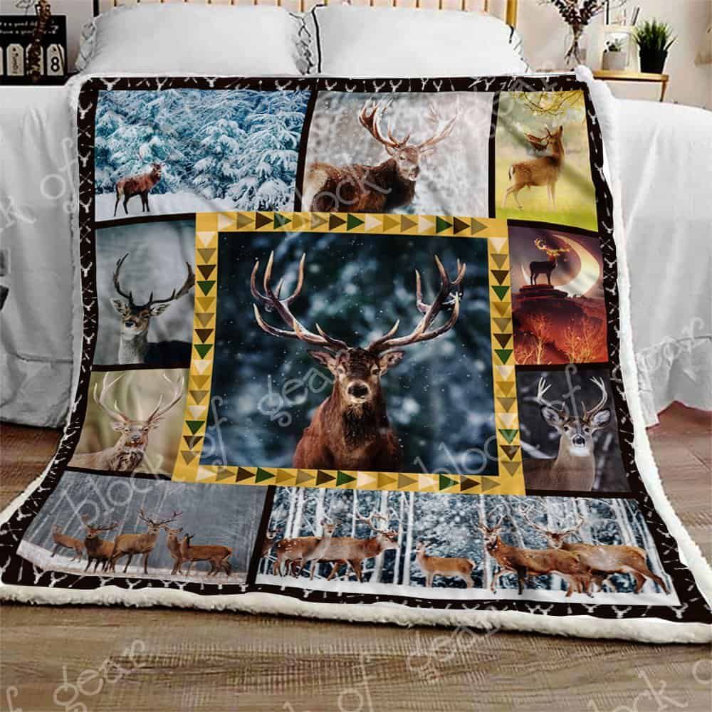 Deer Is My Spirit Animal Fleece Blanket