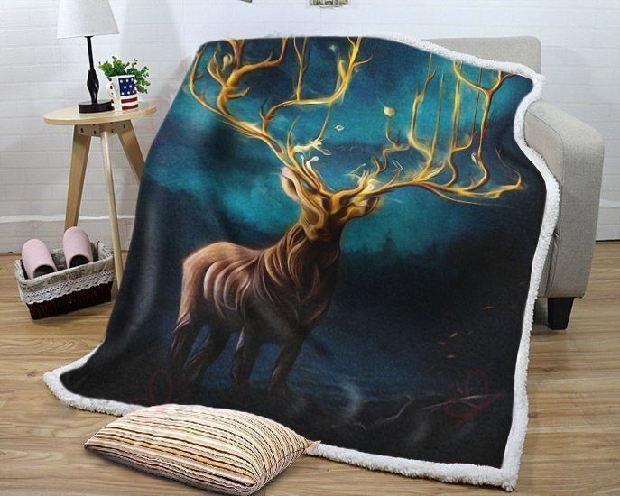 Deer Fleece Blanket