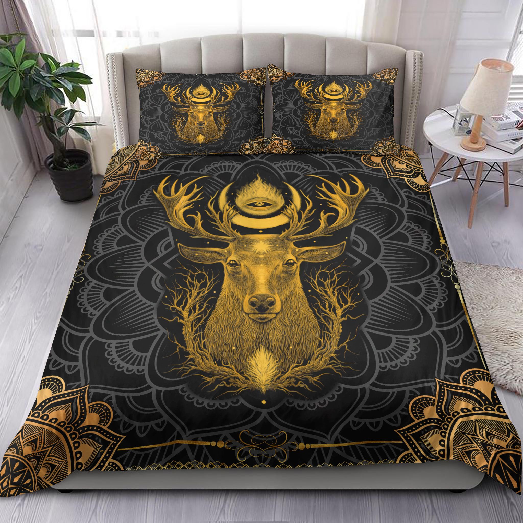 Deer Opening The Third Eye Bedding Set