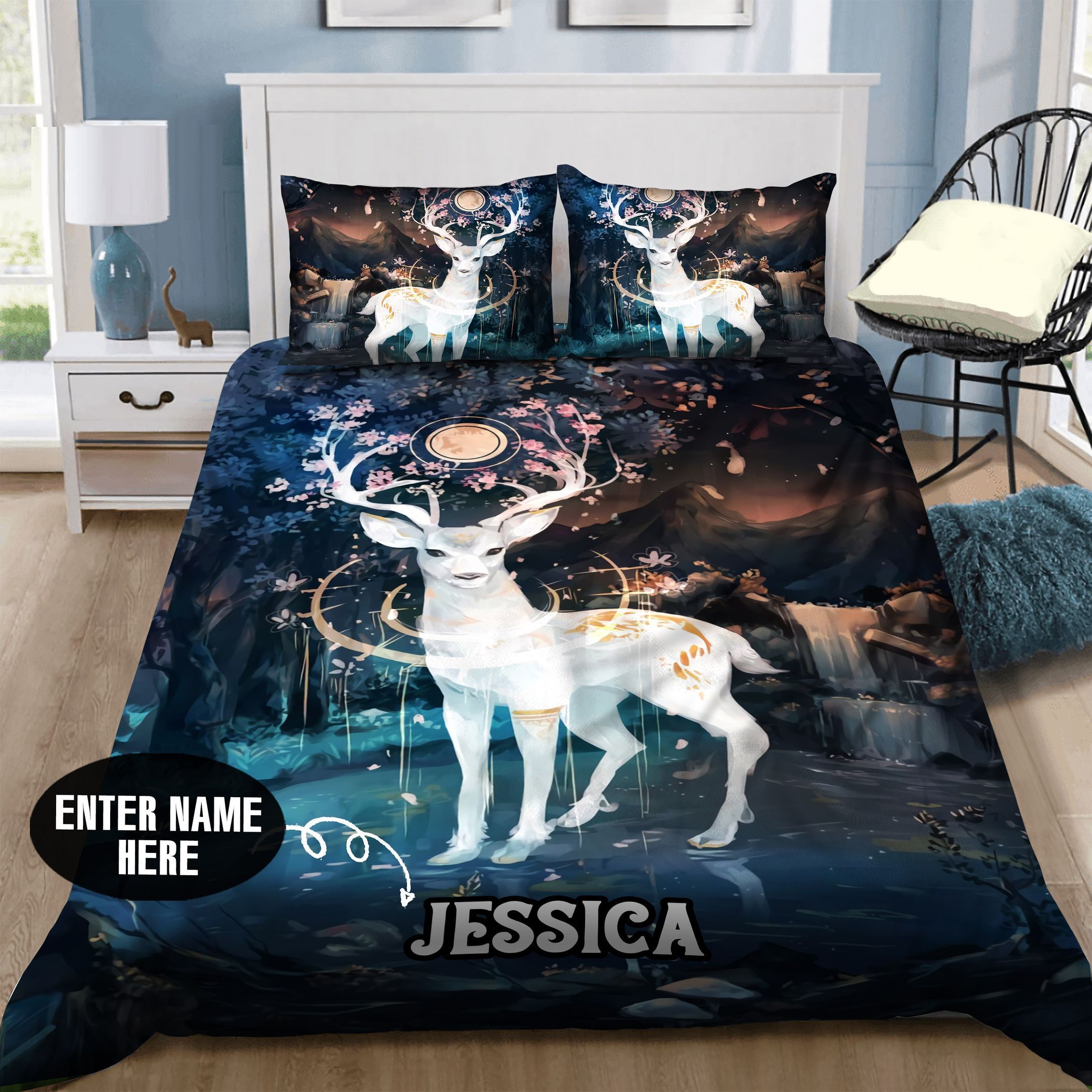 Deer Personalized Bedding Set