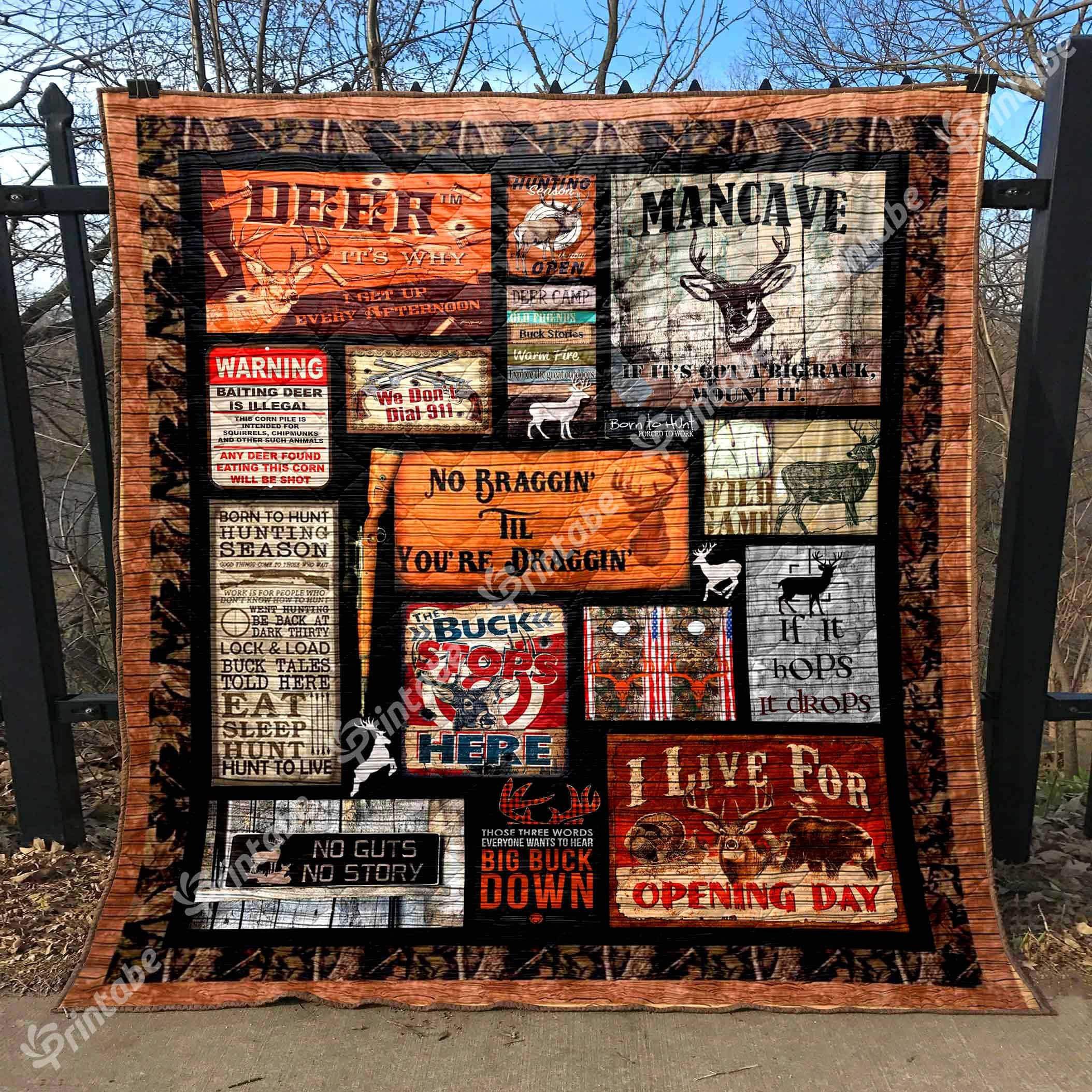 Deer Quilt Blanket DHC13124043VT