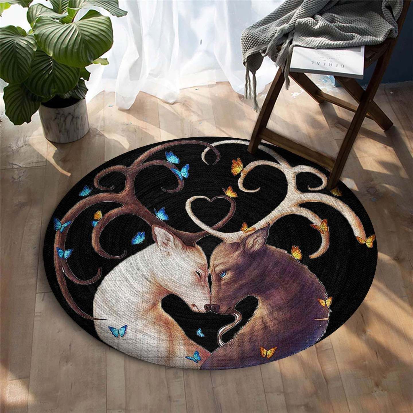 Deer Round Carpet