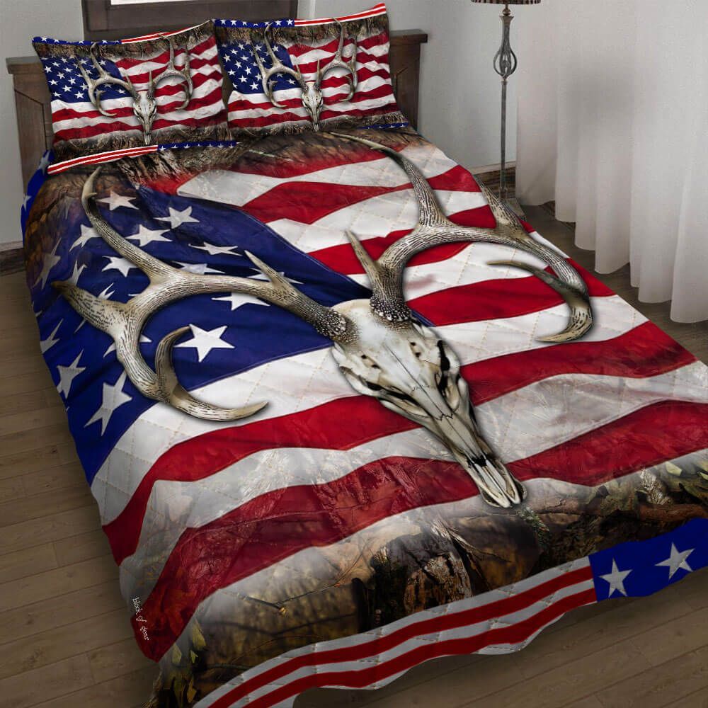 Deer Skull American Bedding Set