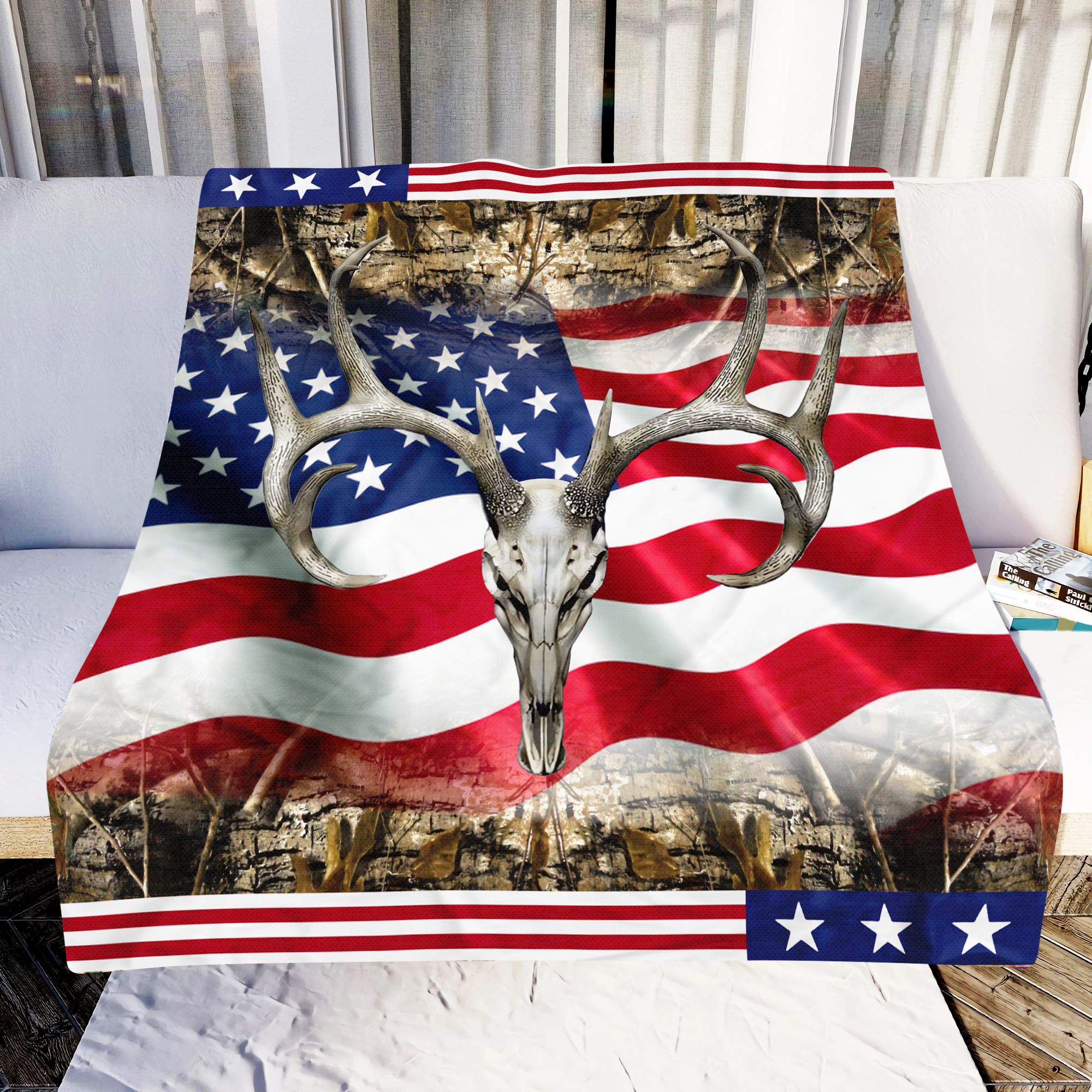 Deer Skull American Fleece Blanket