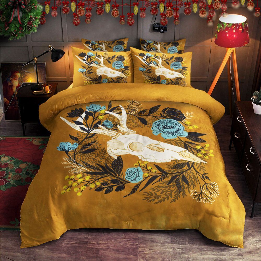 Deer Skull Bedding Set