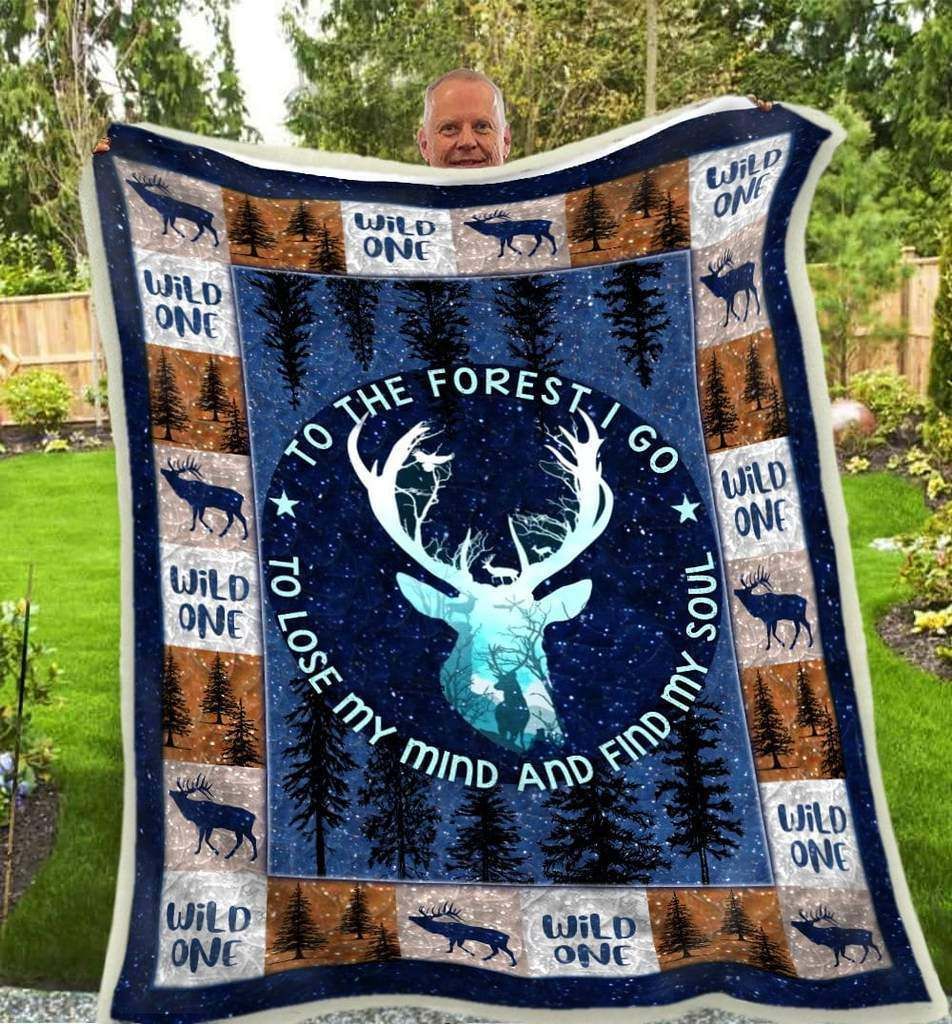 Deer – To The Forest I Go Fleece Blanket
