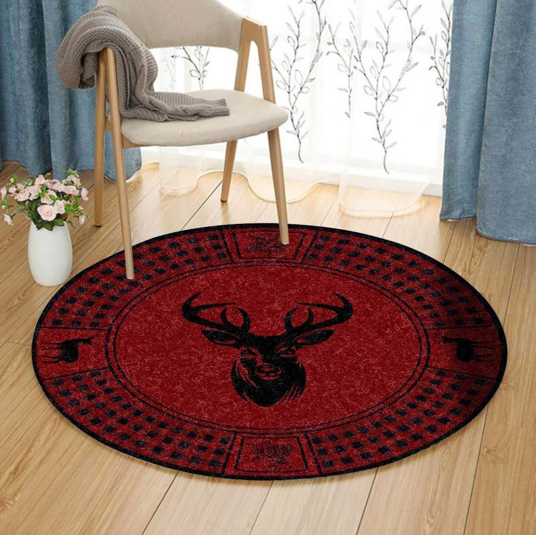 Deer Round Carpet