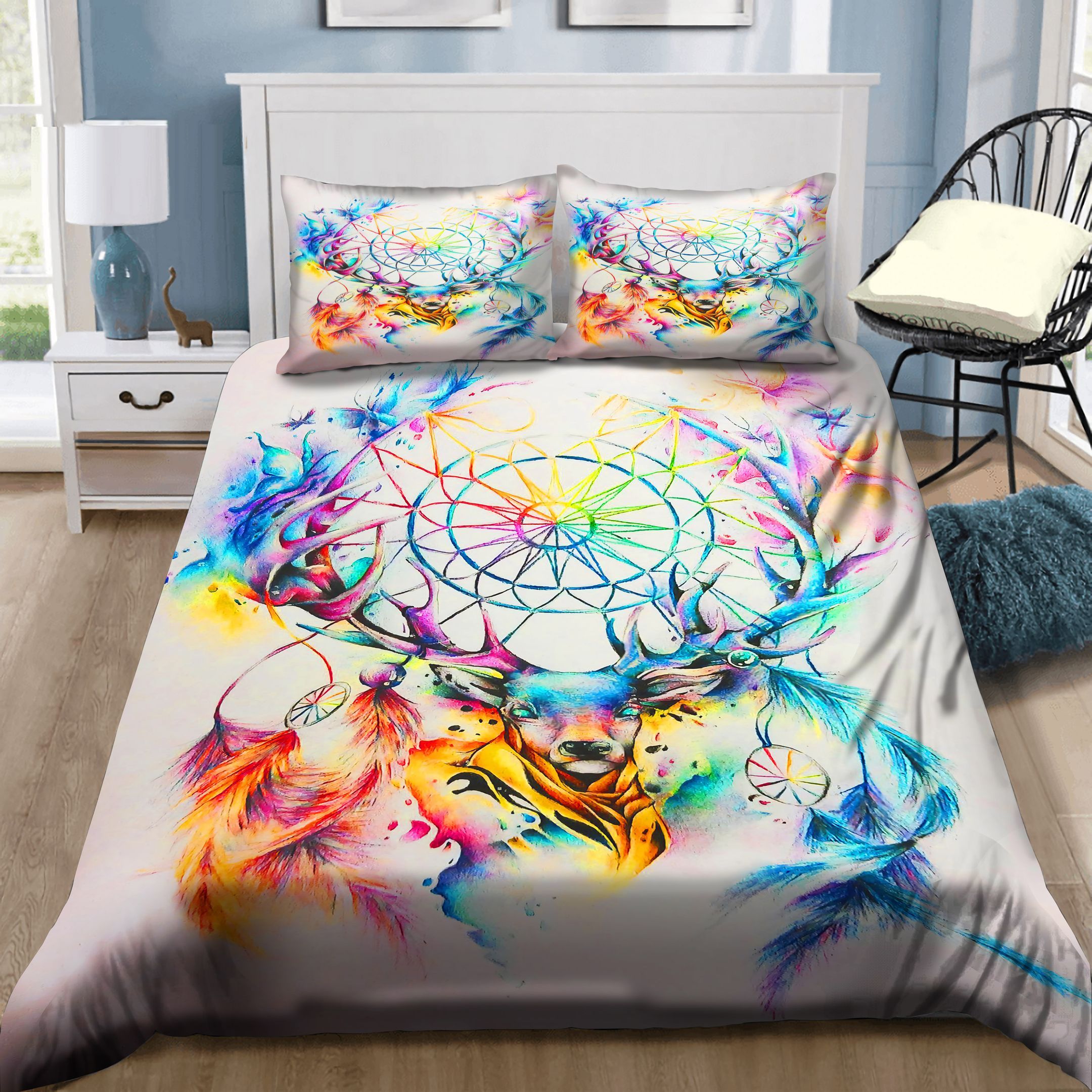 Deer With Dreamcatcher Bedding Set