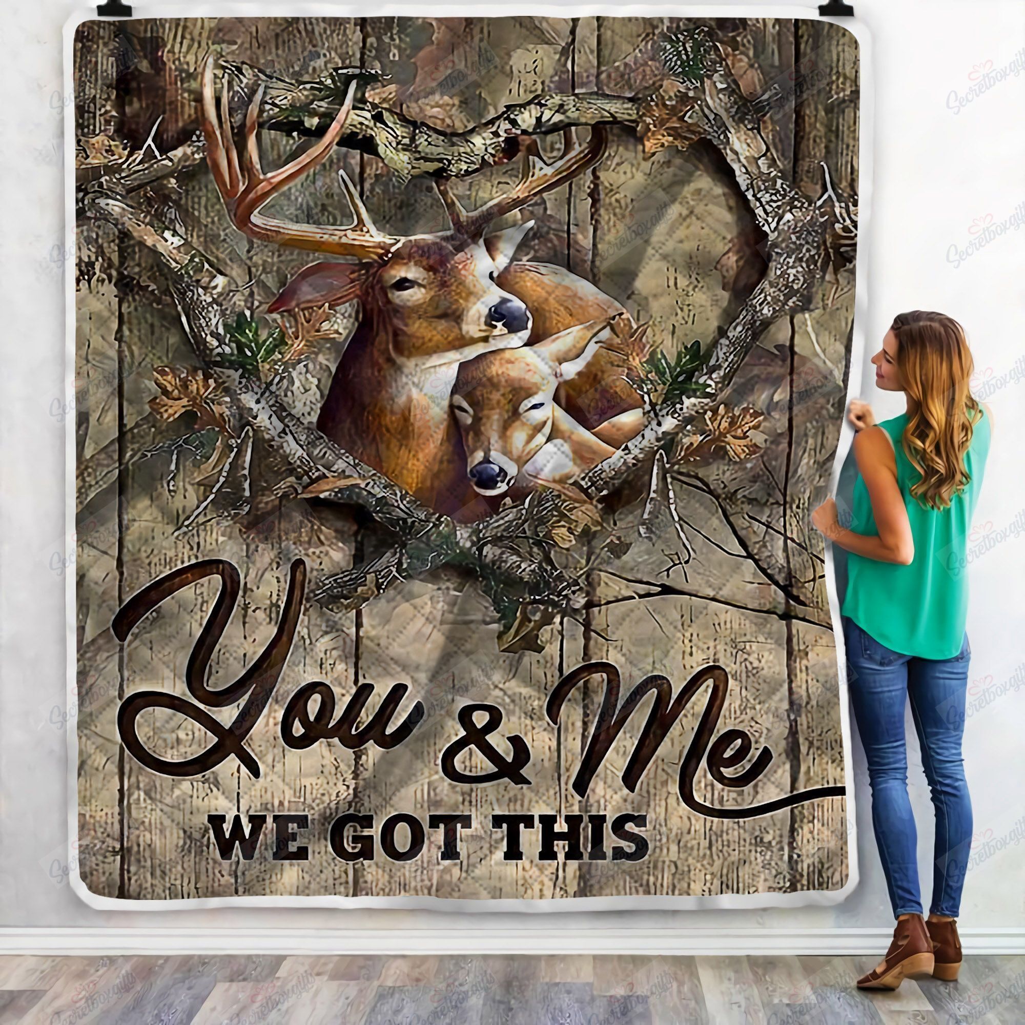 Deer You And Me We Got This Fleece Blanket