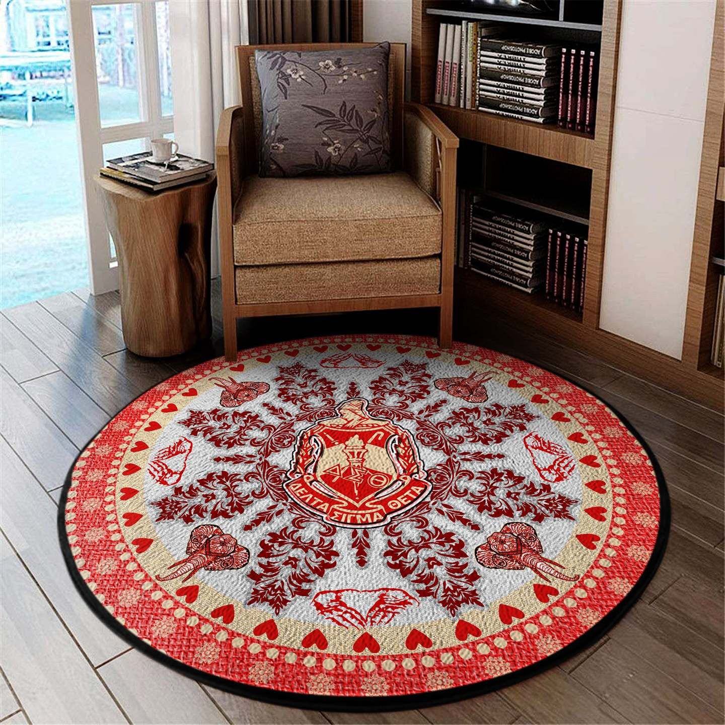 Delta Sigma Theta Round Carpet