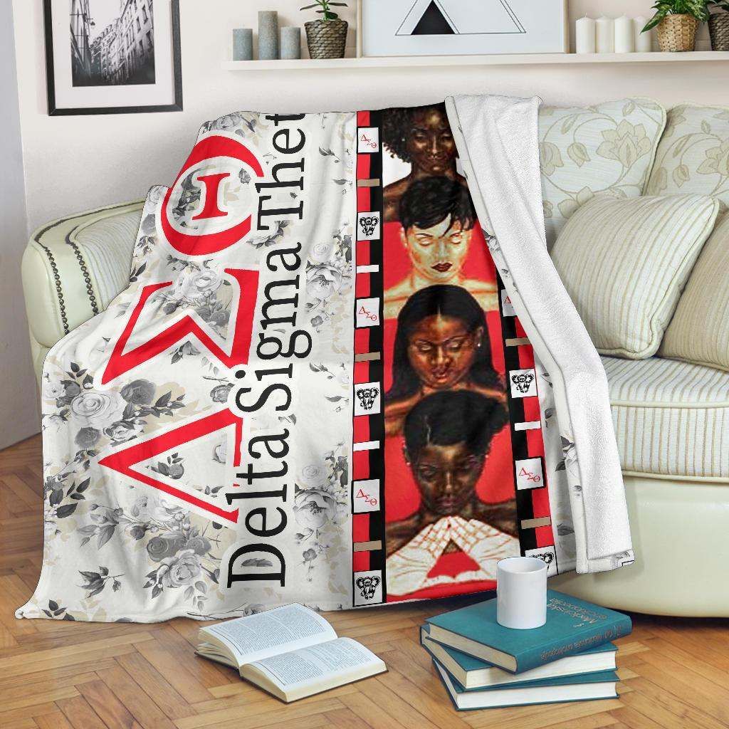 Delta Sigma Theta Sherpa Fleece Blanket
