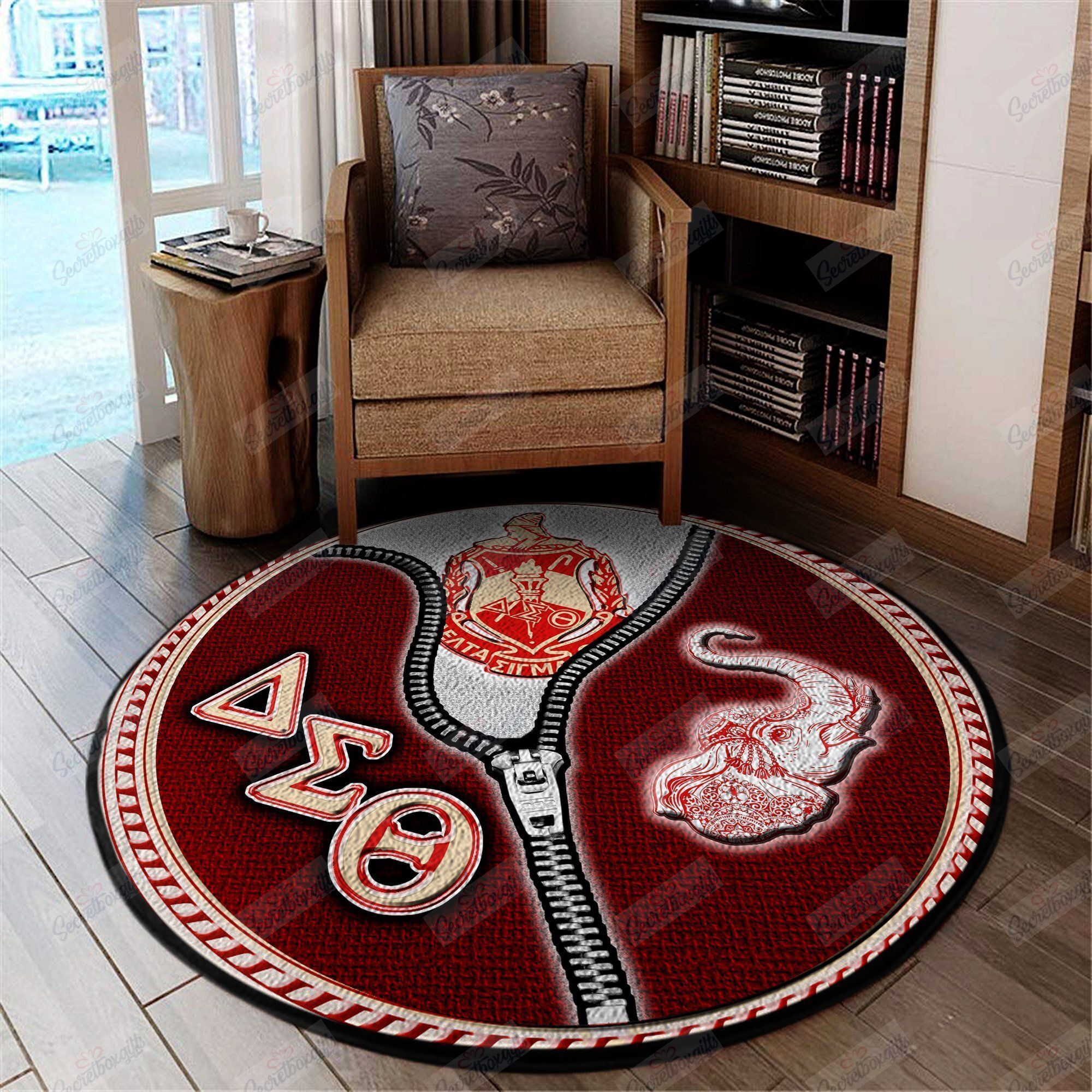 Delta Sigma Theta Round Carpet