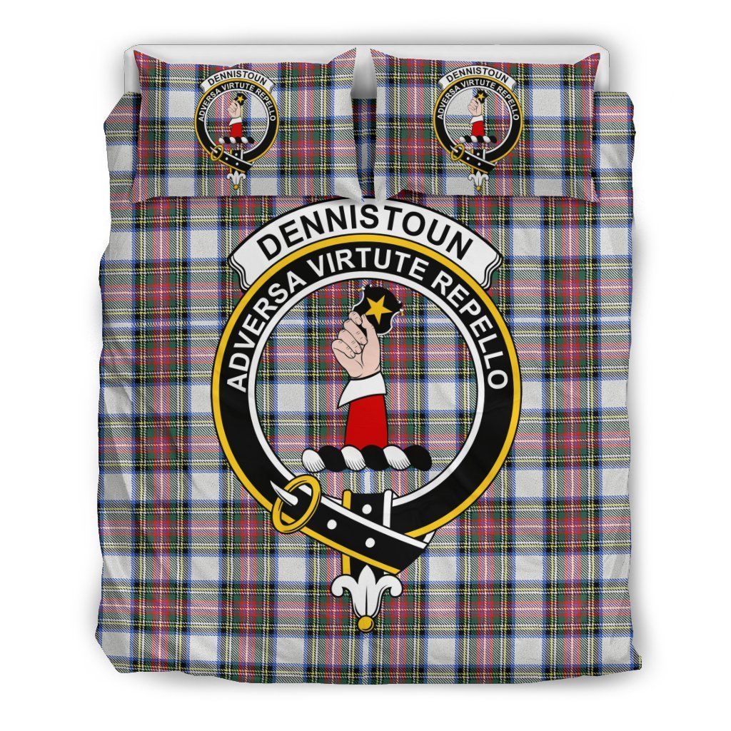 Dennistoun Clan Badge Tartan Bedding Set