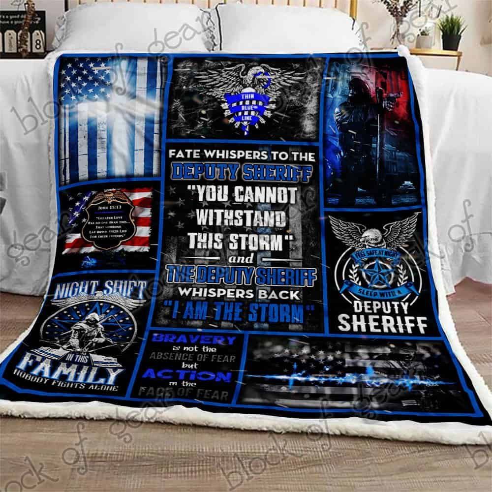 Deputy Sheriff Fleece Blanket