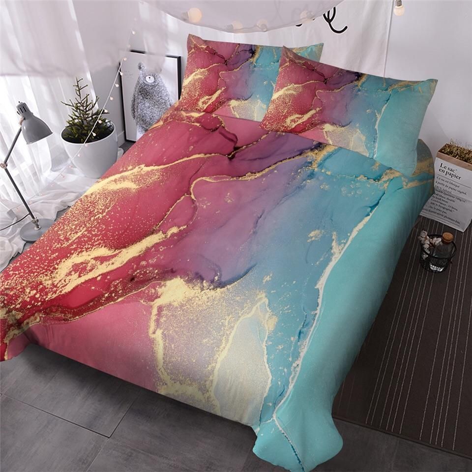 Desert Eyeshadow Marbling Bedding Set