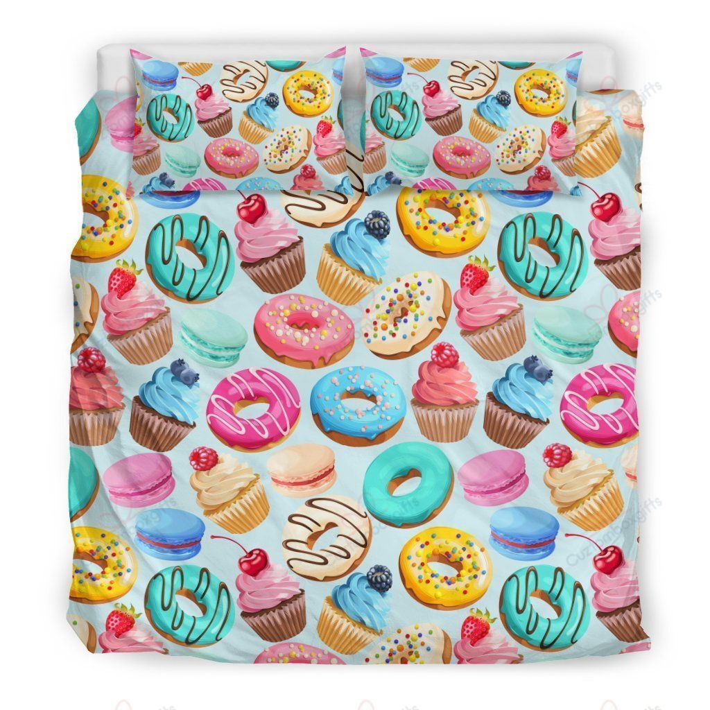 Dessert Cupcake Pattern Bedding Set