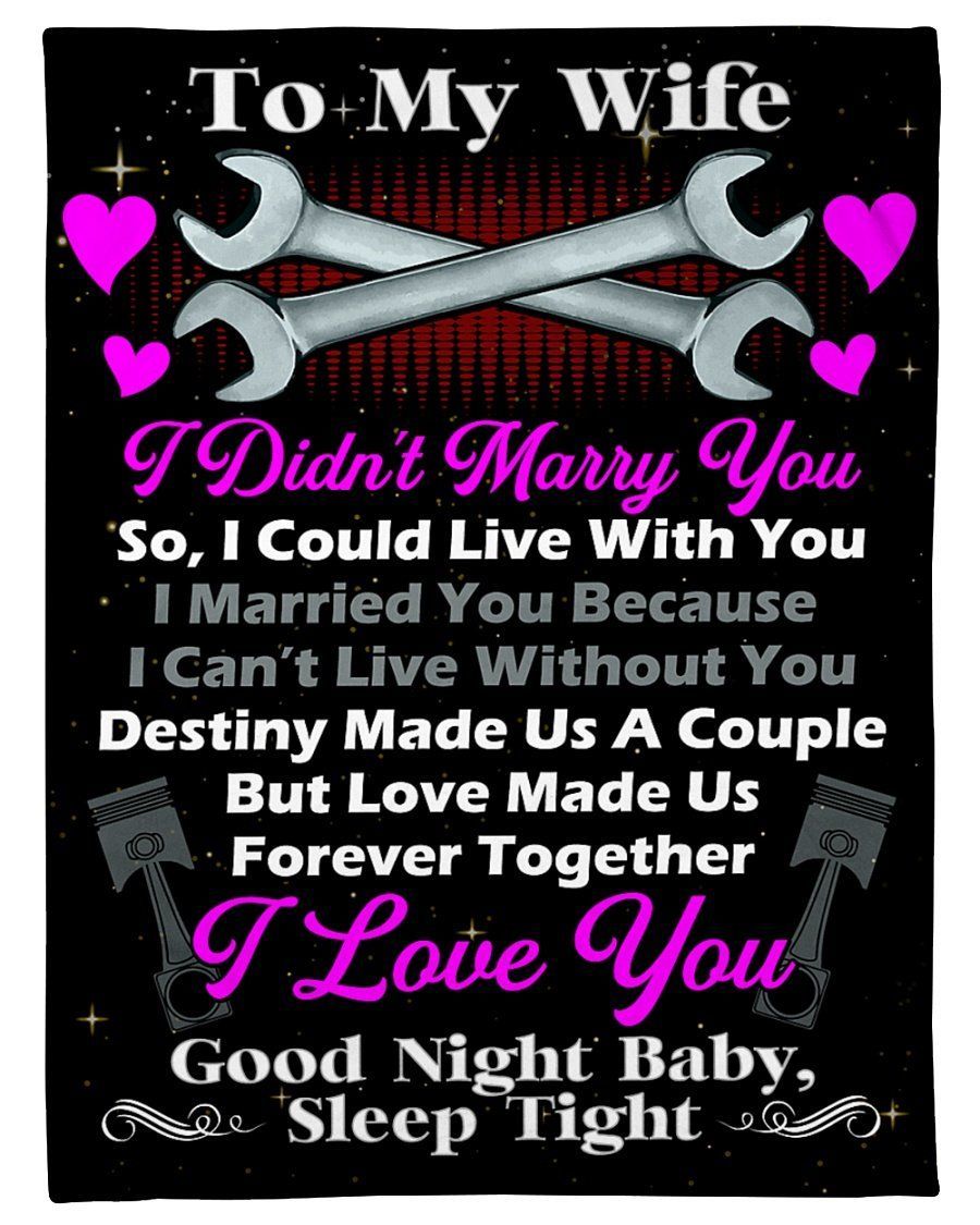 Destiny Made Us A Couple Fleece Blanket For Mechanic’s Wife Fleece Blanket