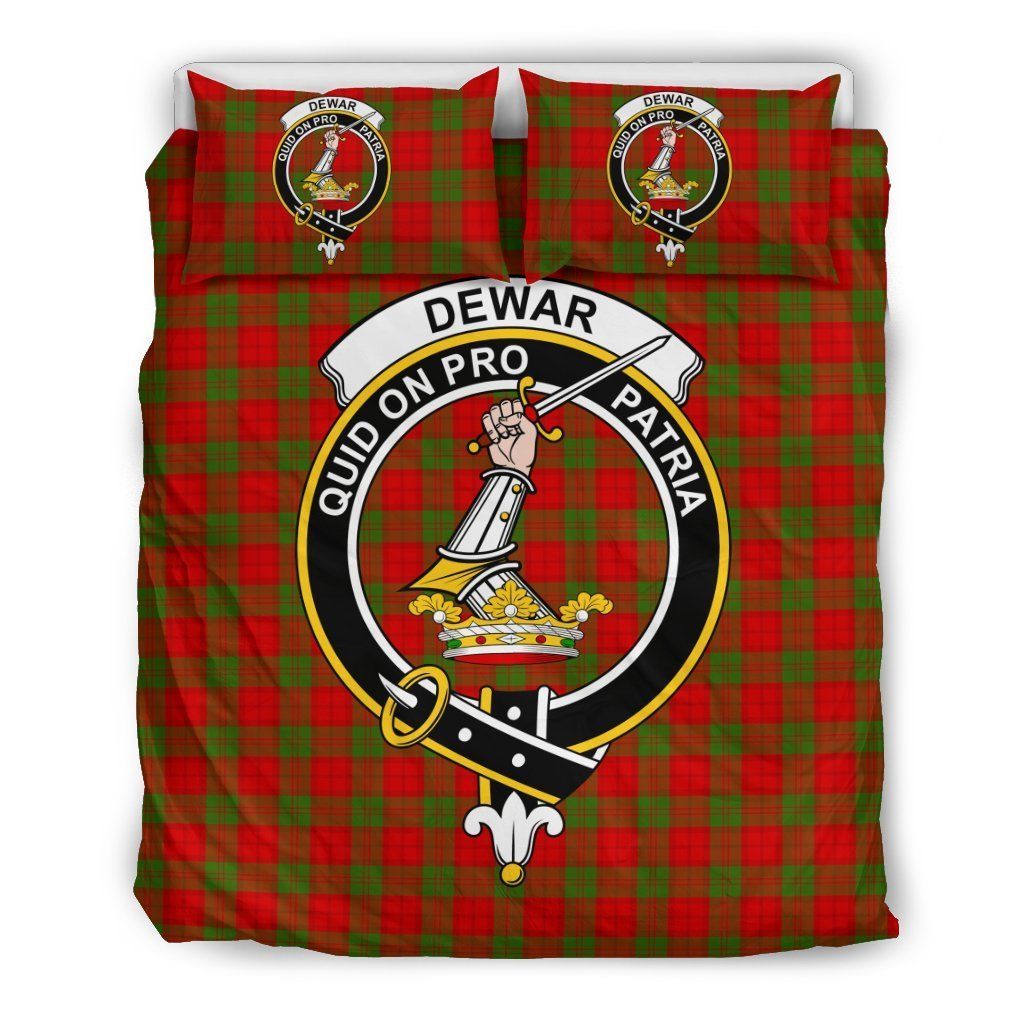 Dewar Clan Badge Tartan Bedding Set