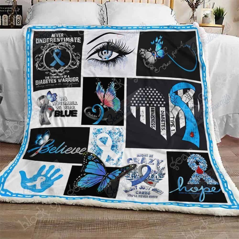 Diabetes Awareness Fleece Blanket