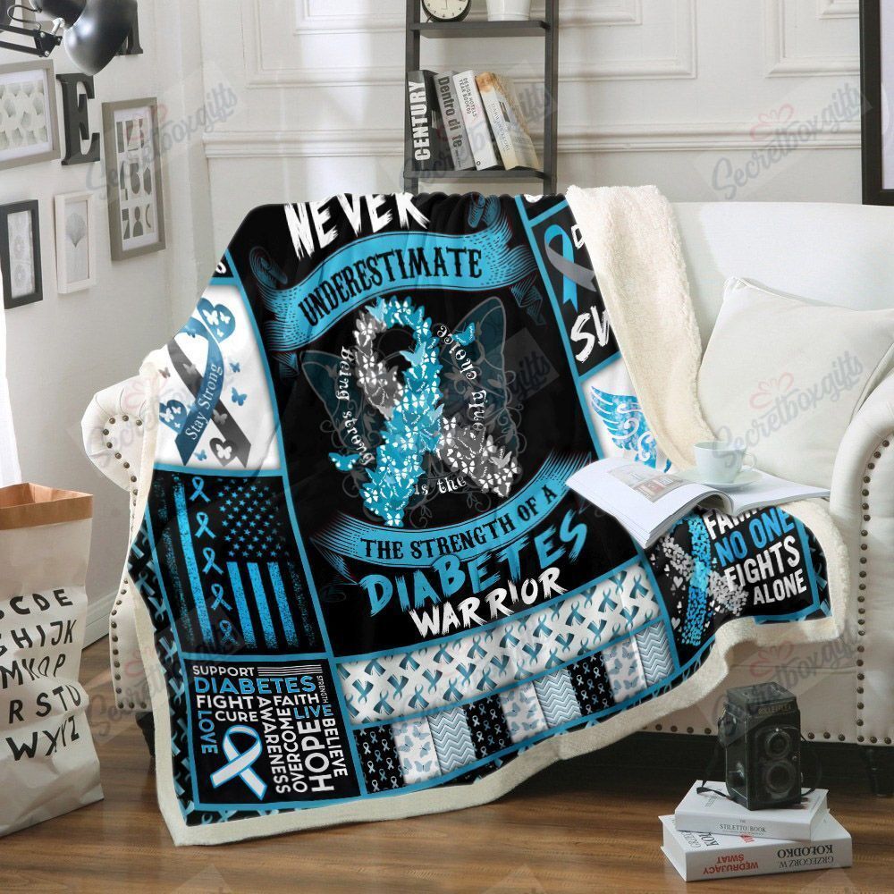 Diabetes Awareness Fleece Blanket