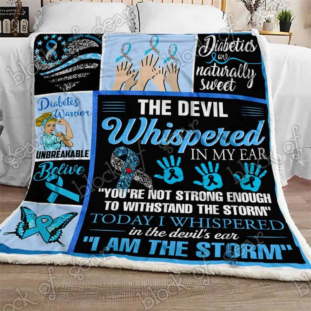 Diabetes Warrior Fleece Blanket
