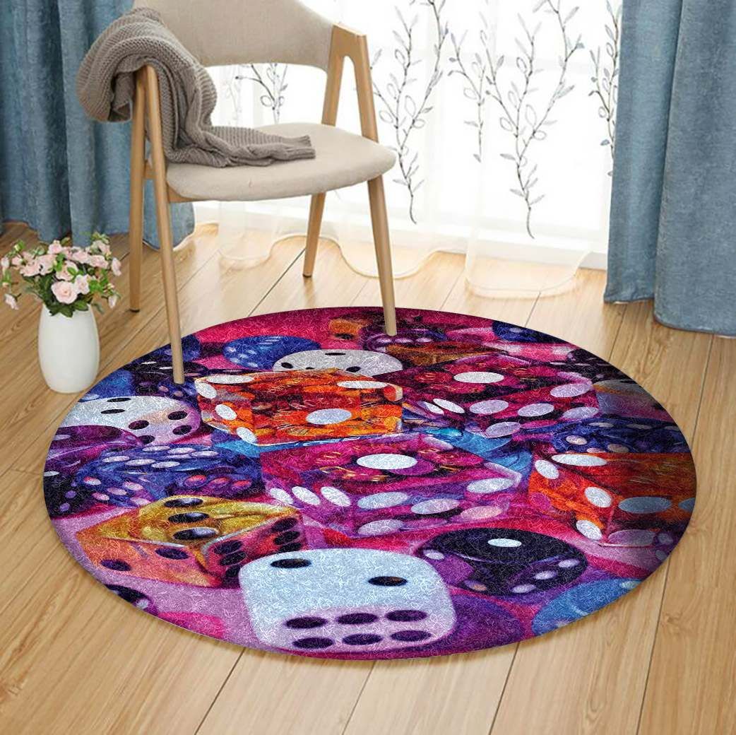 Dice Round Carpet