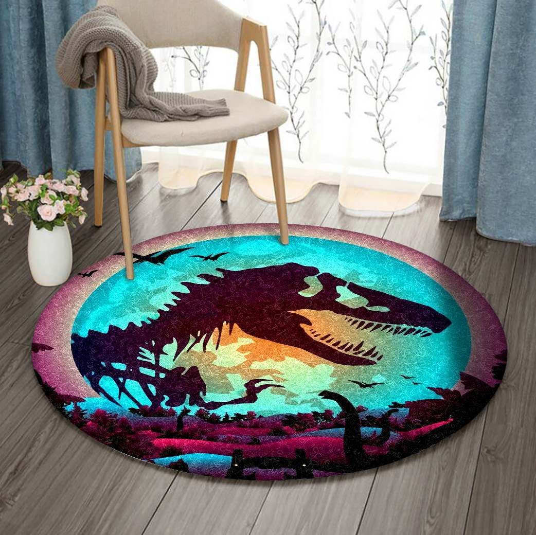Dinasaur Round Carpet