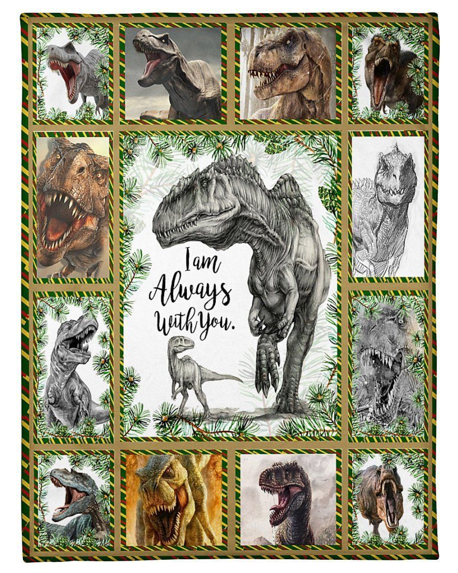 Dino Fleece Blanket Giving Son I’m Always With You
