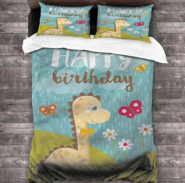 Dinosaur Birthday Bedding Set