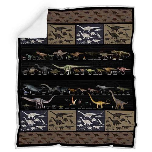 Dinosaur Sherpa Fleece Blanket