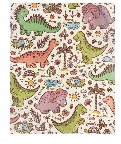 Dinosaur Sherpa Fleece Blanket