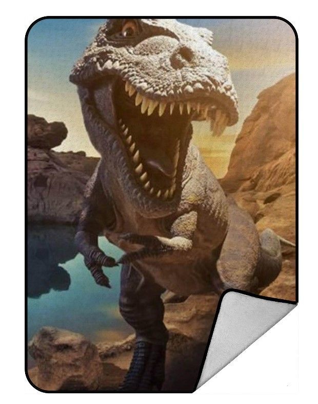 Dinosaur Sherpa Fleece Blanket