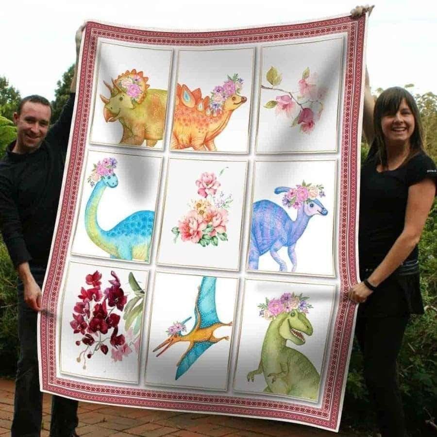Dinosaur Cutes Sherpa Fleece Blanket