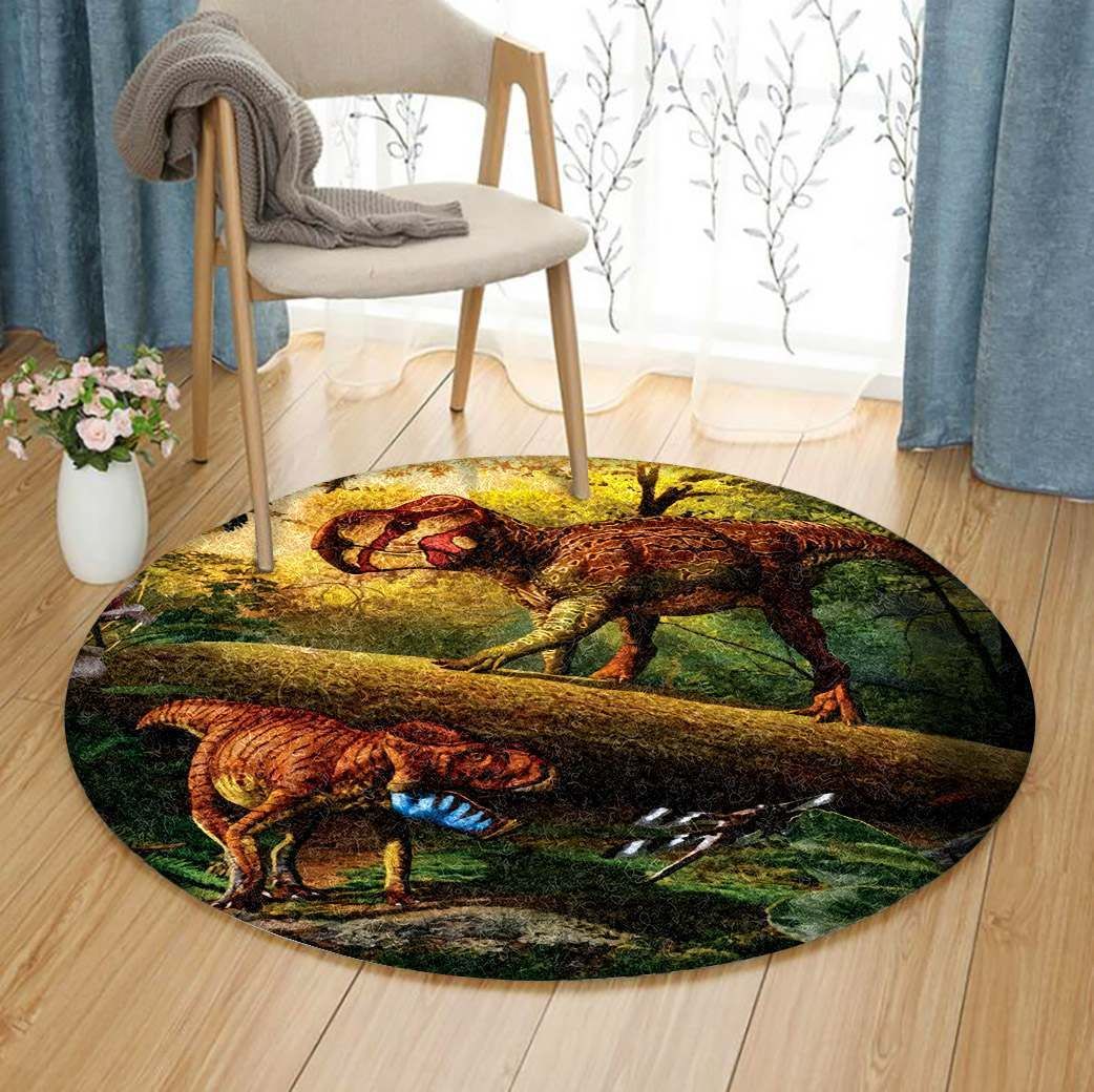 Dinosaur Round Carpet