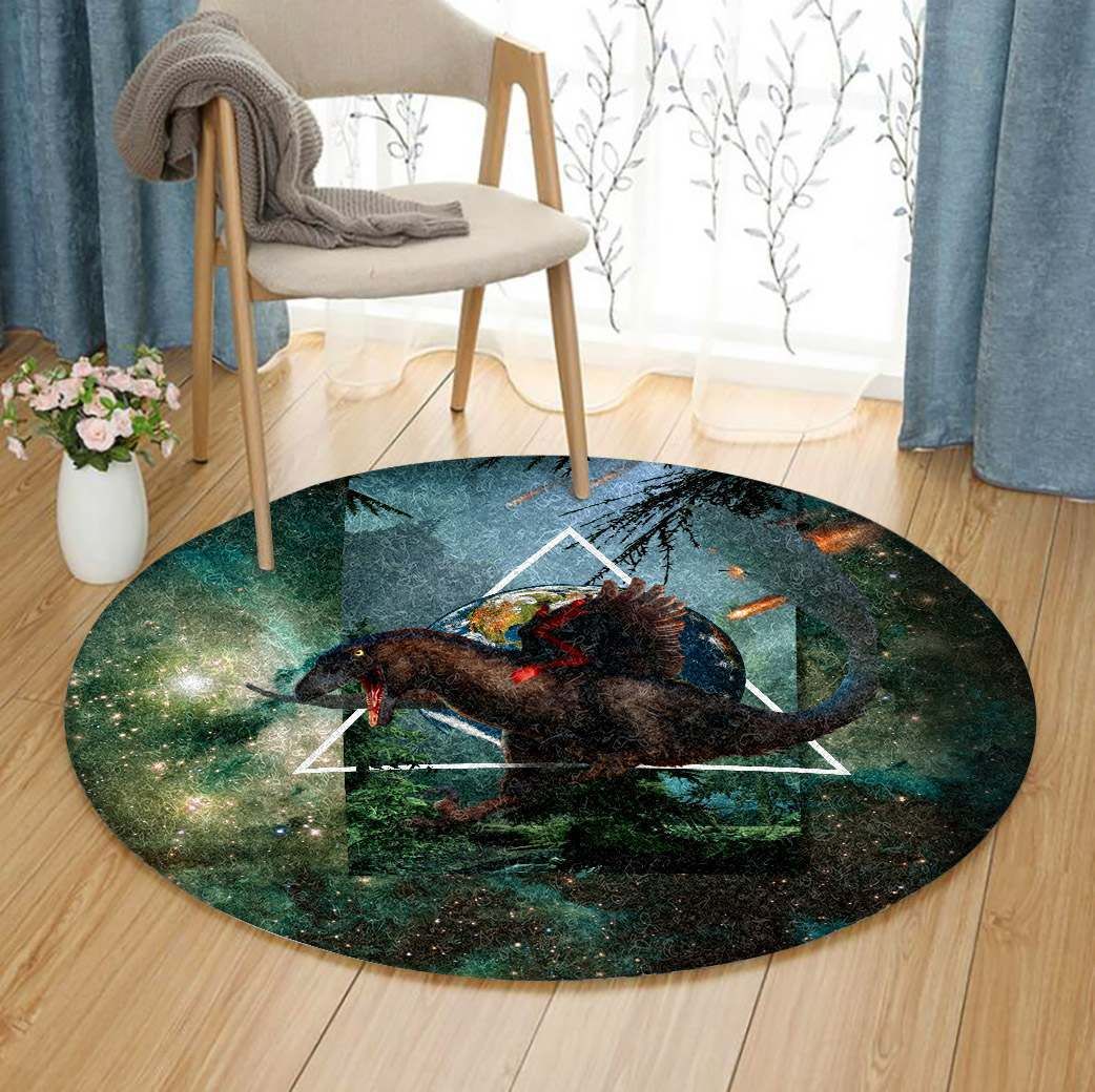 Dinosaur Round Carpet