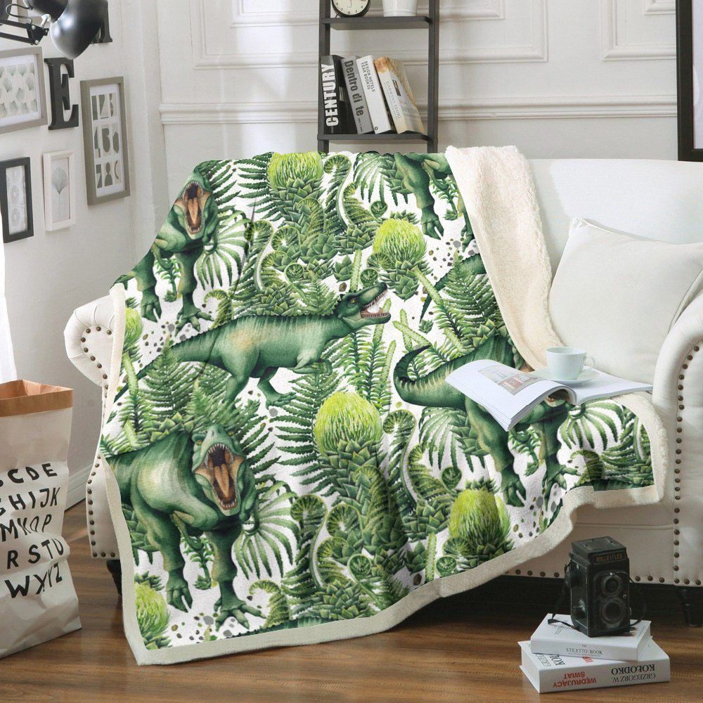 Dinosaur Sherpa Fleece