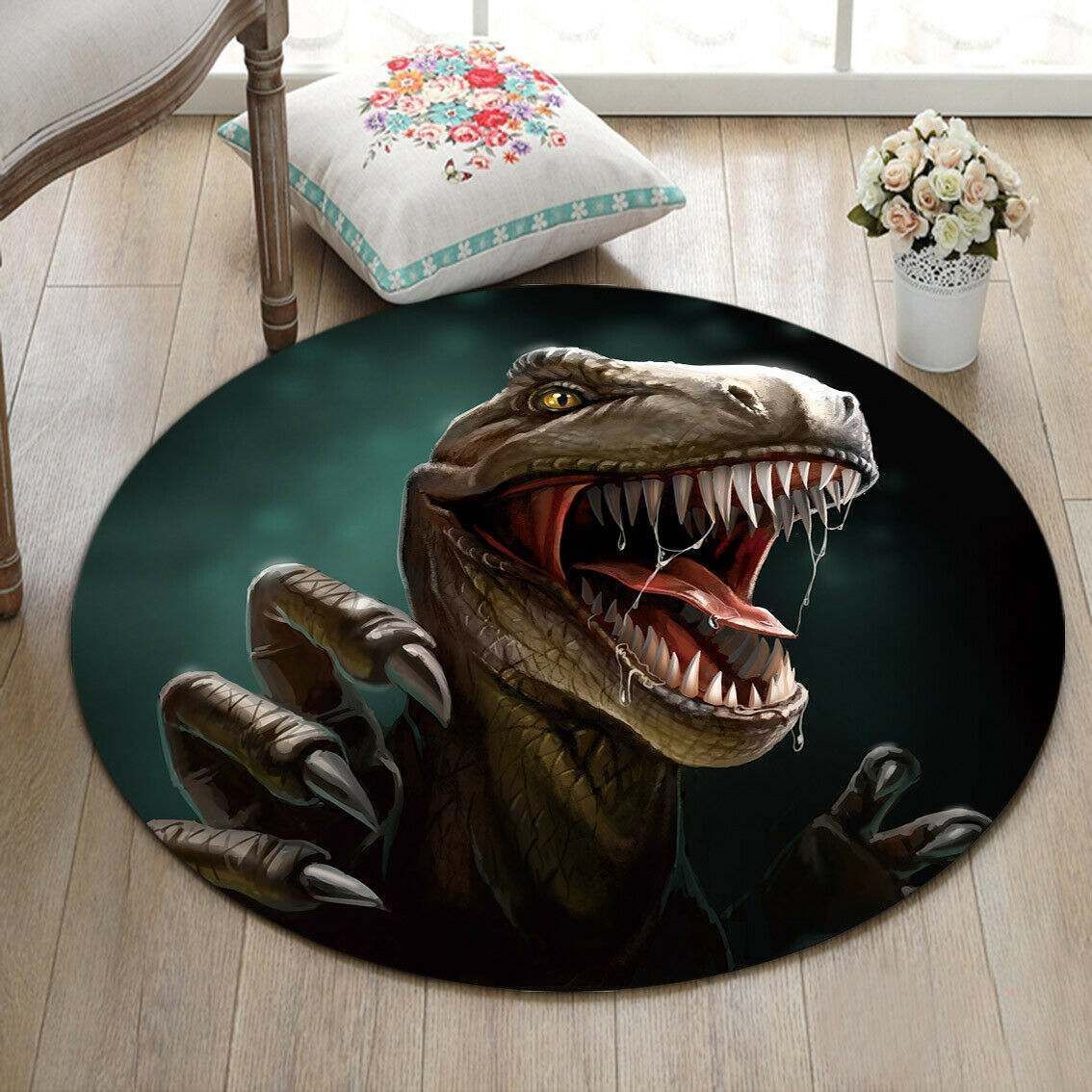Dinosaur Round Carpet