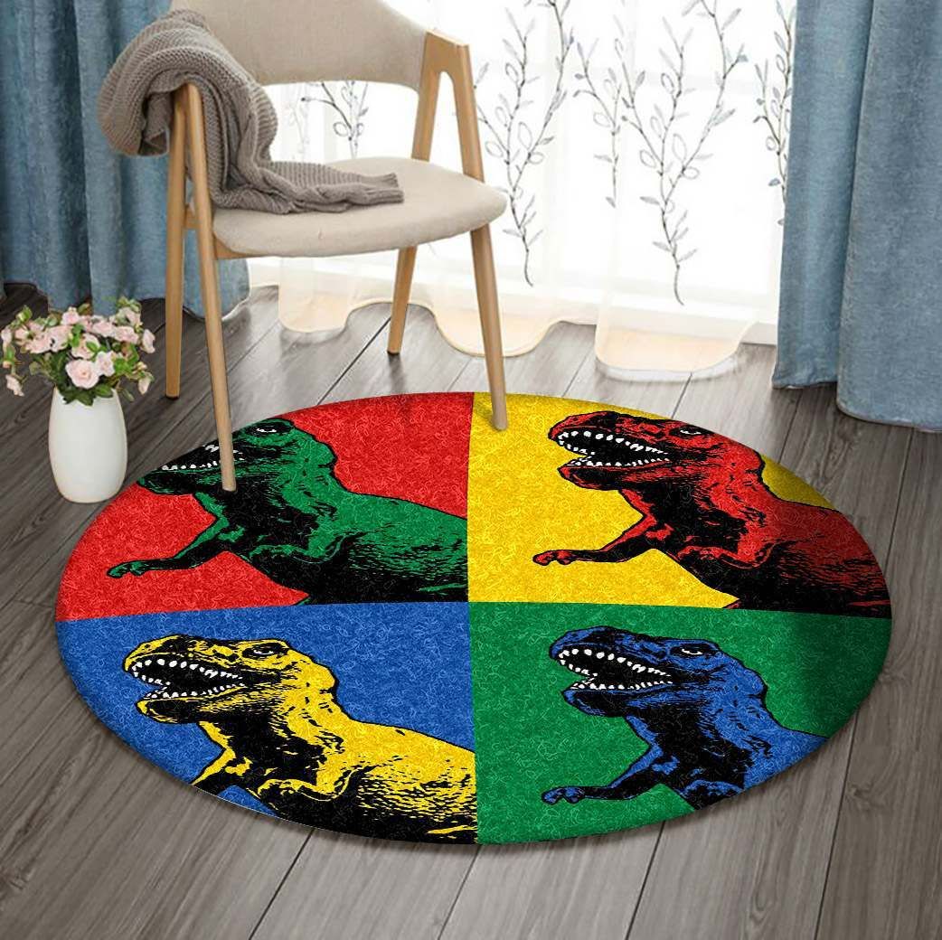 Dinosaur Round Carpet