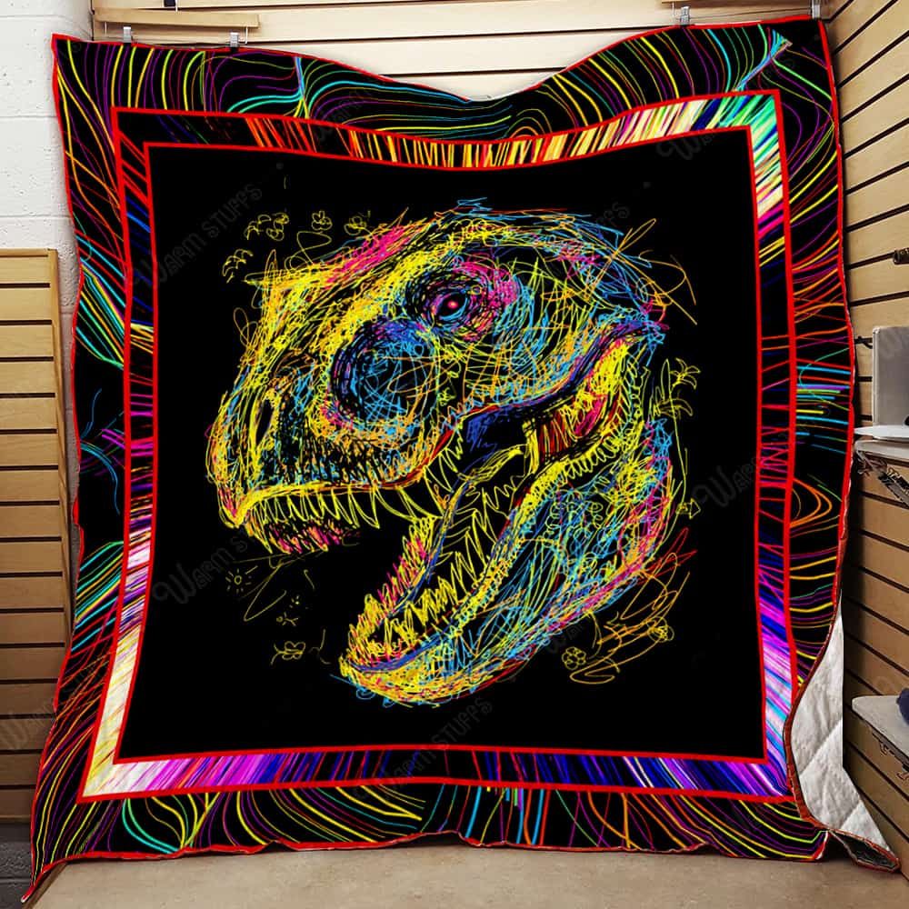 Dinosaur Drawing Quilt Blanket Kh Dhc131254Dd