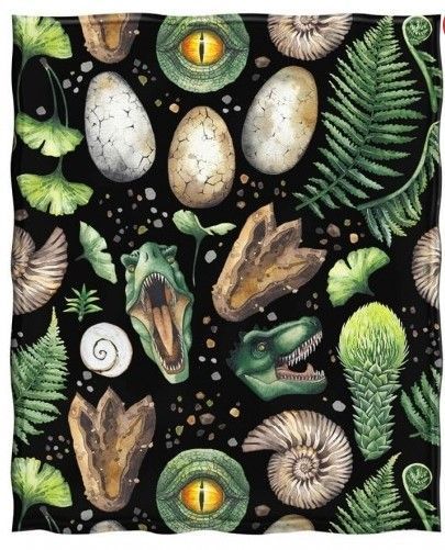 Dinosaur Egg Sherpa Fleece Blanket
