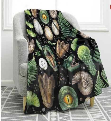 Dinosaur Eggs Sherpa Fleece Blanket